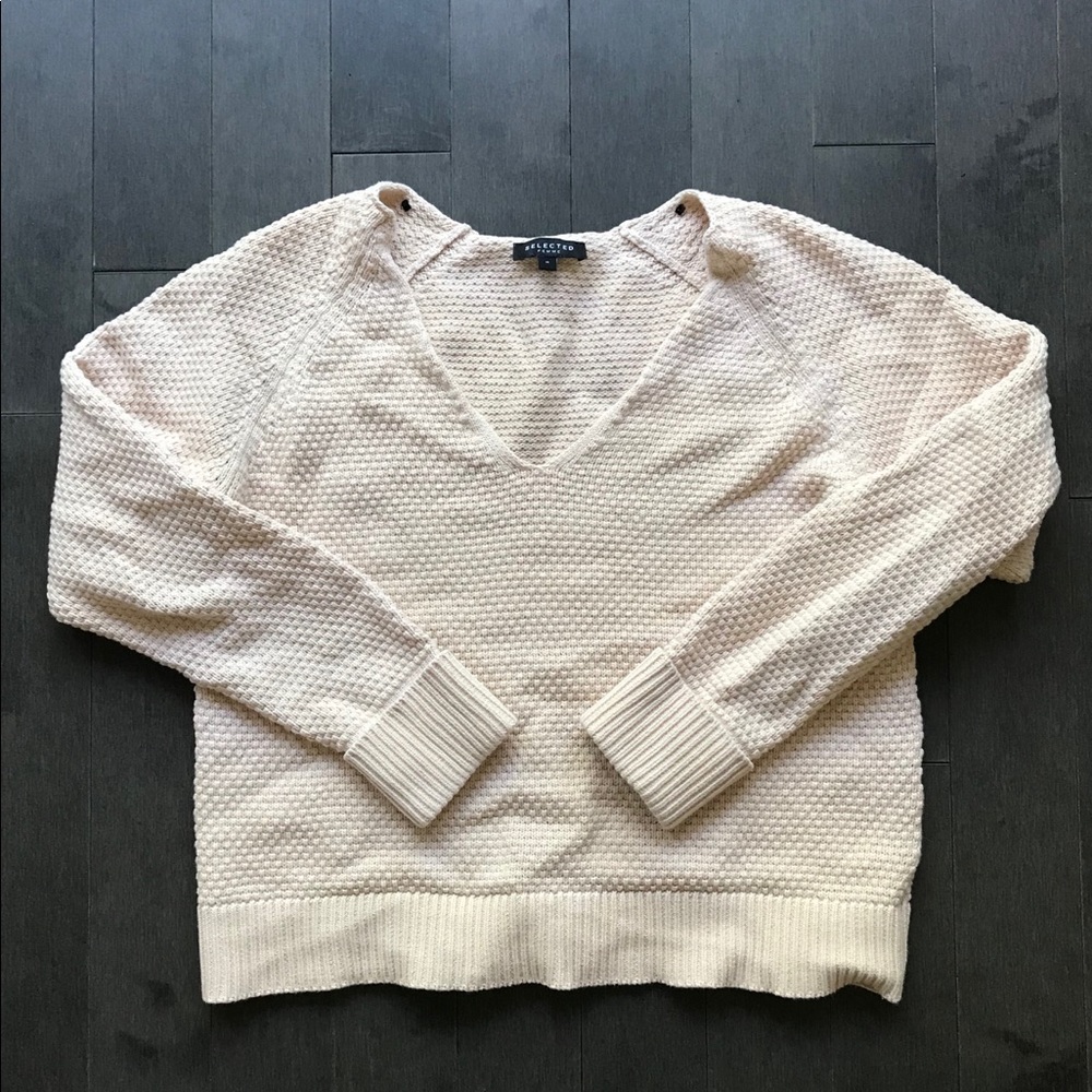 Selected Femme Waffle Knit Sweater